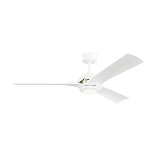 Kichler 300056 Veetra 56" Smart Ceiling Fan with LED Light Kit - Matte White