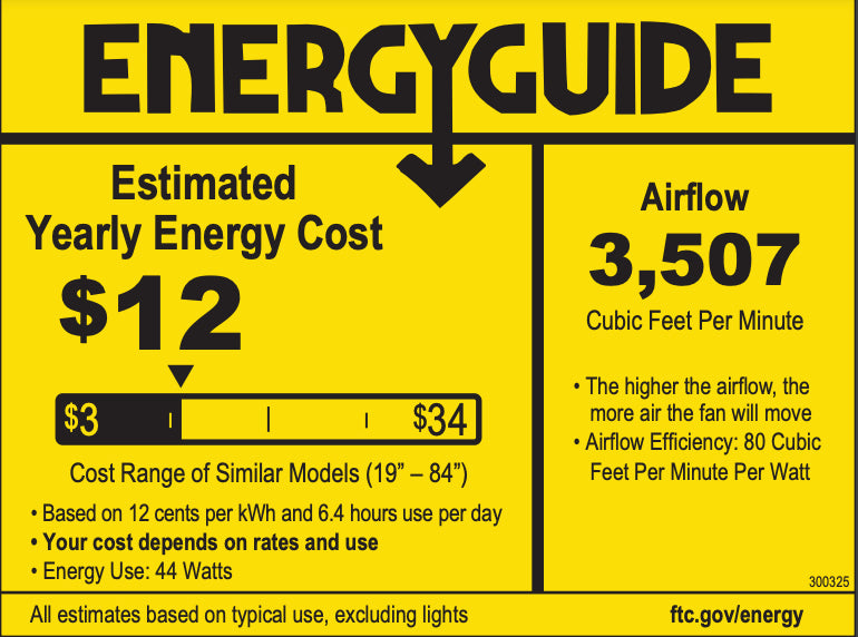 Kichler 300325 Crescent 56" Ceiling Fan with LED Light Kit