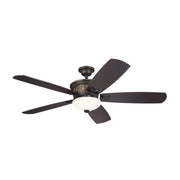 Kichler 300325 Crescent 56" Ceiling Fan with LED Light Kit - Olde Bronze with Gold Highlights