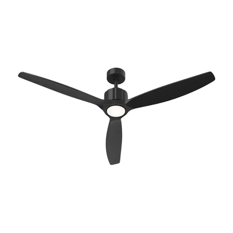 Kichler 300360 Calyx 60" Smart Ceiling Fan with LED Light Kit - Matte Black