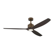 Kichler 300360 Calyx 60" Smart Ceiling Fan with LED Light Kit - Heritage Brushed Bronze
