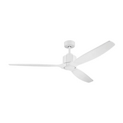Kichler 300360 Calyx 60" Smart Ceiling Fan with LED Light Kit - Matte White