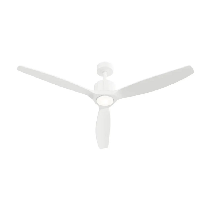 Kichler 300360 Calyx 60" Smart Ceiling Fan with LED Light Kit - Matte White