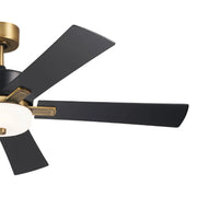 Kichler 300395 Icon 56" Ceiling Fan with LED Light Kit - Satin Black