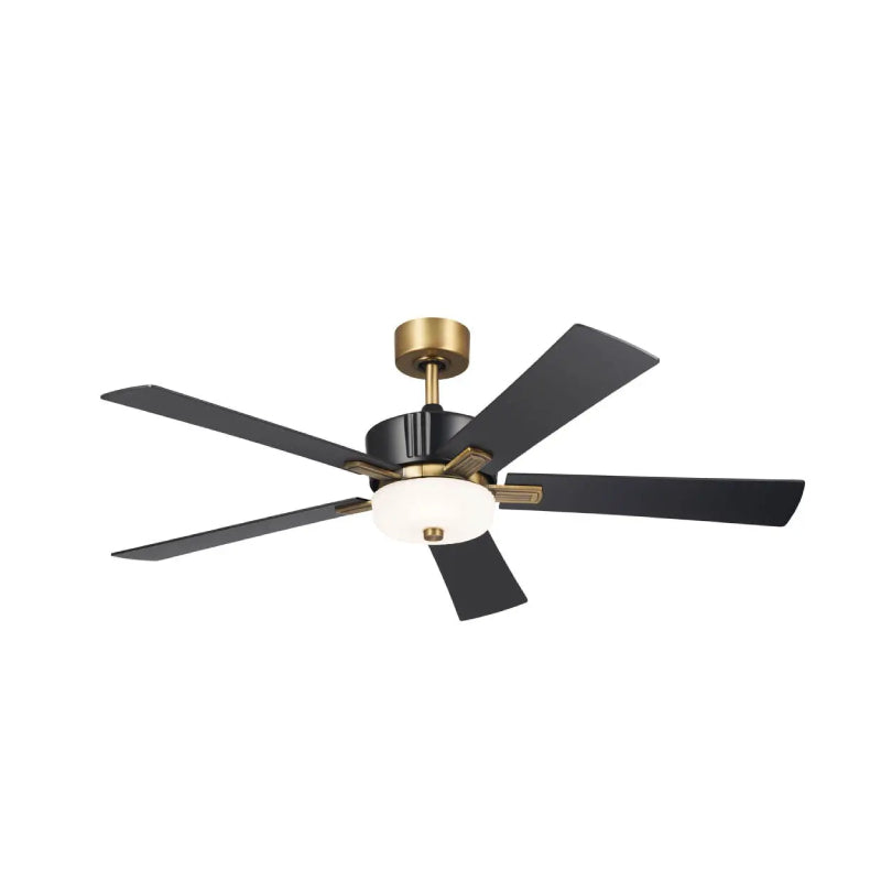 Kichler 300395 Icon 56" Ceiling Fan with LED Light Kit - Satin Black