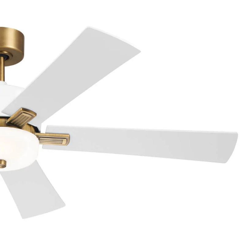 Kichler 300395 Icon 56" Ceiling Fan with LED Light Kit - Brushed Natural Brass