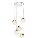 Sonneman 3005 Facets 5-lt 18" Round LED Pendant