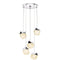 Sonneman 3005 Facets 5-lt 18" Round LED Pendant