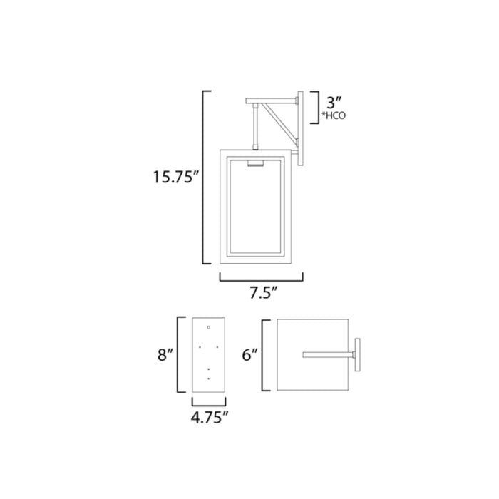 Maxim 30052 Neoclass 1-lt 16" Tall Outdoor Wall Sconce