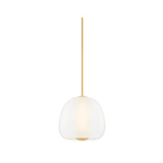 Hudson Valley 3015 Scranton 1-lt 15" LED Pendant - Aged Brass