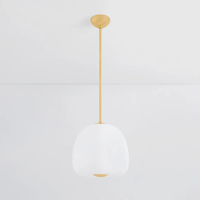 Hudson Valley 3015 Scranton 1-lt 15" LED Pendant - Aged Brass