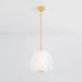 Hudson Valley 3015 Scranton 1-lt 15" LED Pendant - Aged Brass