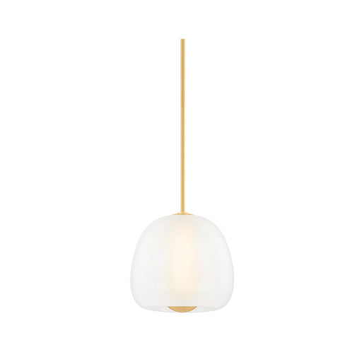 Hudson Valley 3015 Scranton 1-lt 15" LED Pendant - Aged Brass