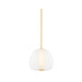 Hudson Valley 3015 Scranton 1-lt 15" LED Pendant - Aged Brass