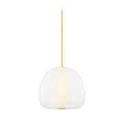 Hudson Valley 3019 Scranton 1-lt 19" LED Pendant - Aged Brass