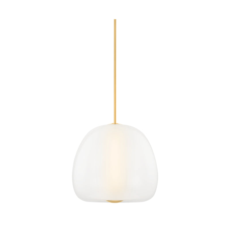 Hudson Valley 3019 Scranton 1-lt 19" LED Pendant - Aged Brass