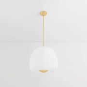 Hudson Valley 3019 Scranton 1-lt 19" LED Pendant - Aged Brass