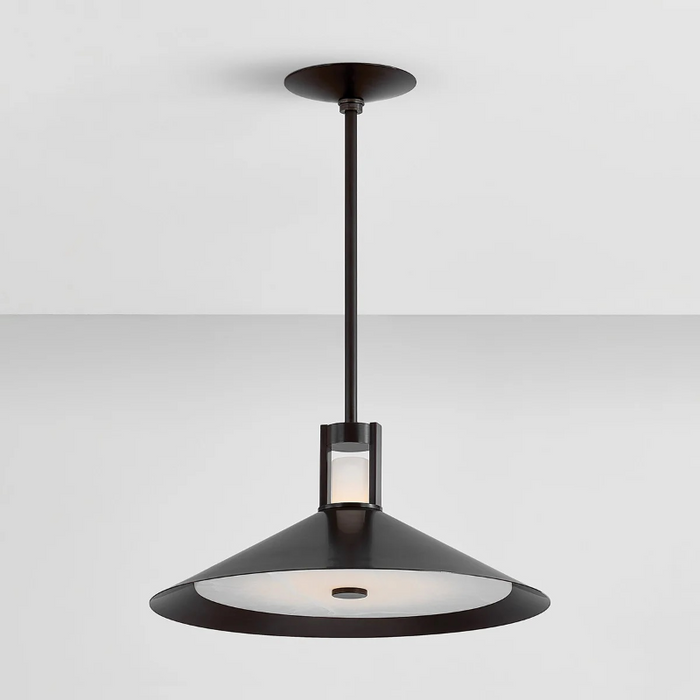 Hudson Valley 3020 Clermont 2-lt 20" LED Pendant - Distressed Bronze