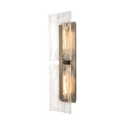 Hubbardton Forge 302050 Arc 2-lt 38" Tall Outdoor Wall Sconce - Coastal Burnished Steel