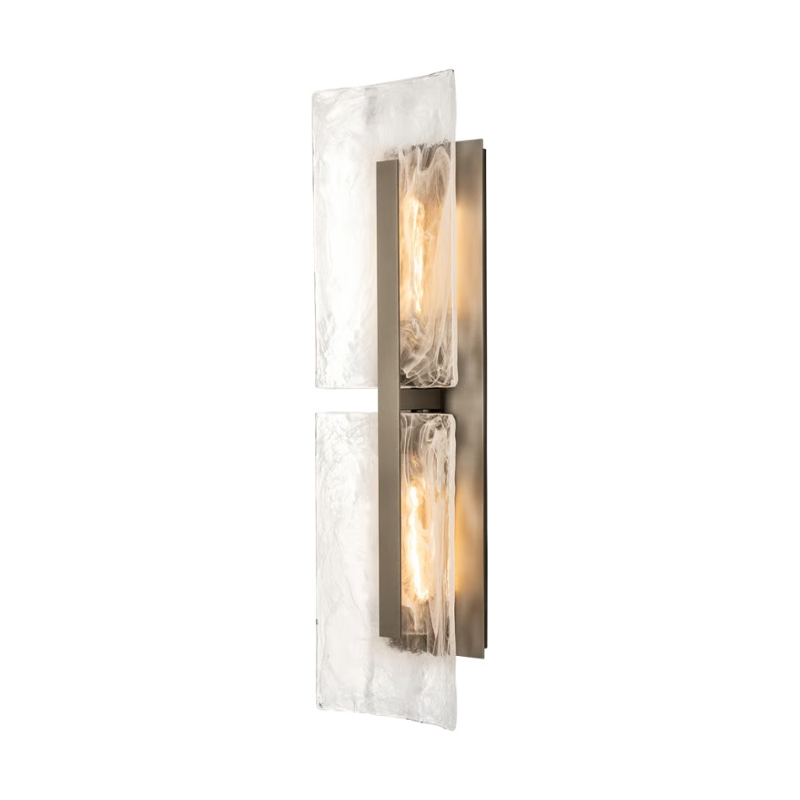 Hubbardton Forge 302050 Arc 2-lt 38" Tall Outdoor Wall Sconce - Coastal Burnished Steel