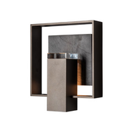 Hubbardton Forge 302660 Shadow Box 1-lt 9" Tall Outdoor Wall Sconce - Oil Rubbed Bronze