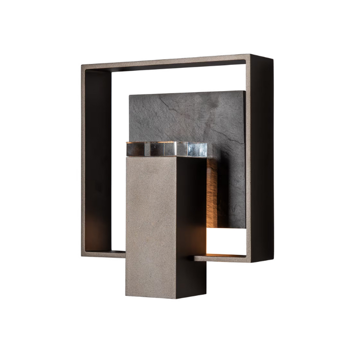 Hubbardton Forge 302660 Shadow Box 1-lt 9" Tall Outdoor Wall Sconce - Oil Rubbed Bronze