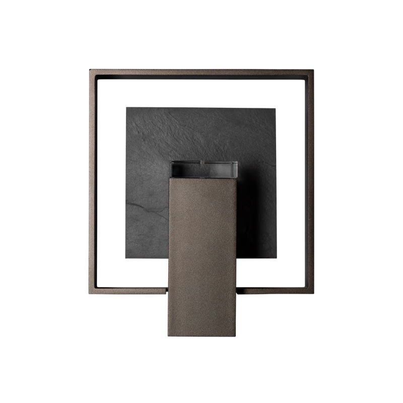 Hubbardton Forge 302660 Shadow Box 1-lt 9" Tall Outdoor Wall Sconce - Oil Rubbed Bronze