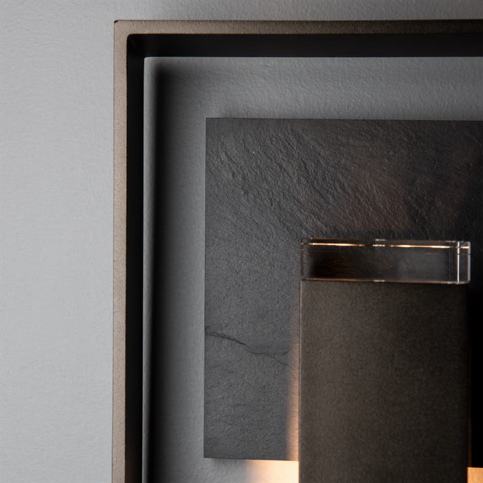 Hubbardton Forge 302660 Shadow Box 1-lt 9" Tall Outdoor Wall Sconce
