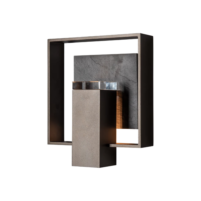 Hubbardton Forge 302662 Shadow Box 1-lt 12" Tall Outdoor Wall Sconce - Oil Rubbed Bronze