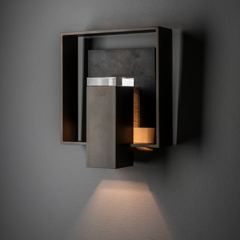 Hubbardton Forge 302662 Shadow Box 1-lt 12" Tall Outdoor Wall Sconce - Oil Rubbed Bronze