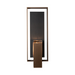 Hubbardton Forge 302664 Shadow Box 2-lt 21" Tall Outdoor Wall Sconce