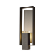 Hubbardton Forge 302665 Shadow Box 2-lt 21" Tall Outdoor Wall Sconce
