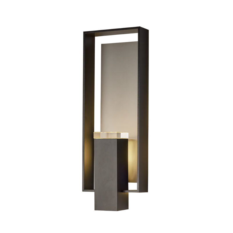 Hubbardton Forge 302665 Shadow Box 2-lt 21" Tall Outdoor Wall Sconce