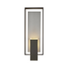 Hubbardton Forge 302665 Shadow Box 2-lt 21" Tall Outdoor Wall Sconce