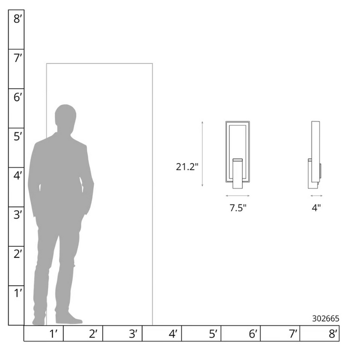 Hubbardton Forge 302665 Shadow Box 2-lt 21" Tall Outdoor Wall Sconce
