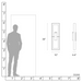 Hubbardton Forge 302666 Shadow Box 2-lt 34" Tall Outdoor Wall Sconce