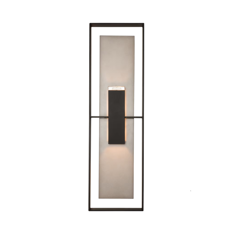 Hubbardton Forge 302667 Shadow Box 2-lt 34" Tall Outdoor Wall Sconce