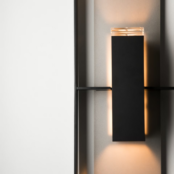 Hubbardton Forge 302667 Shadow Box 2-lt 34" Tall Outdoor Wall Sconce