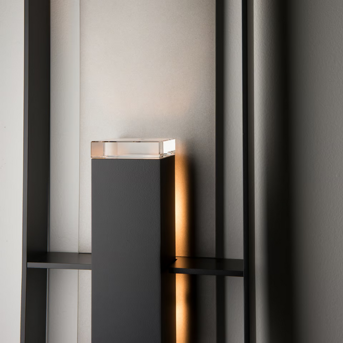 Hubbardton Forge 302667 Shadow Box 2-lt 34" Tall Outdoor Wall Sconce