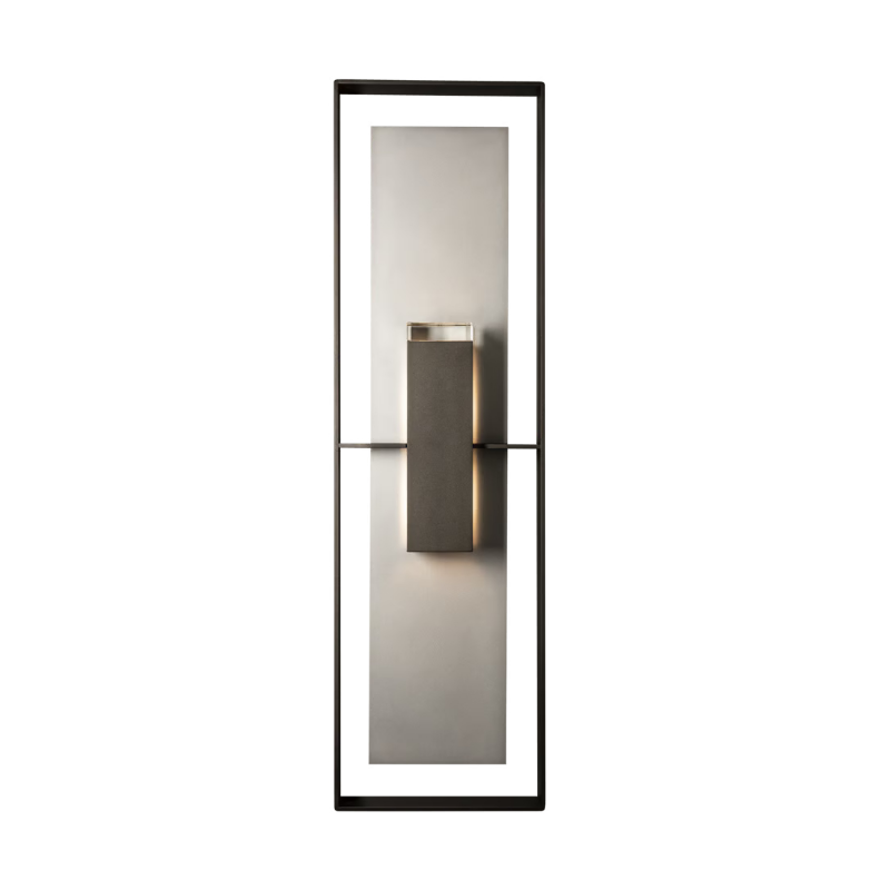 Hubbardton Forge 302668 Shadow Box 2-lt 45" Tall Outdoor Wall Sconce