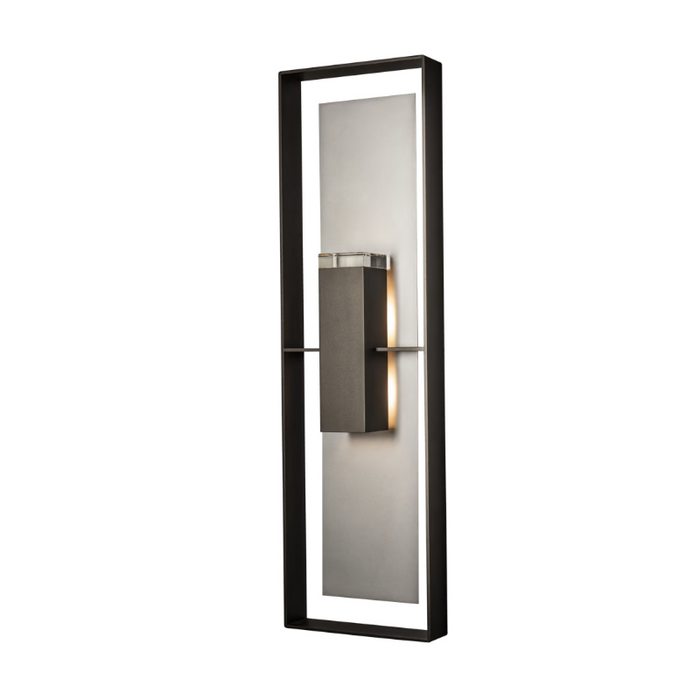 Hubbardton Forge 302668 Shadow Box 2-lt 45" Tall Outdoor Wall Sconce