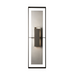 Hubbardton Forge 302668 Shadow Box 2-lt 45" Tall Outdoor Wall Sconce
