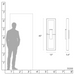Hubbardton Forge 302668 Shadow Box 2-lt 45" Tall Outdoor Wall Sconce