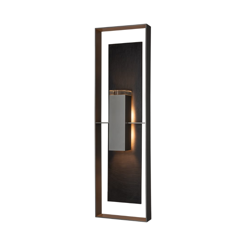 Hubbardton Forge 302669 Shadow Box 2-lt 45" Tall Outdoor Wall Sconce