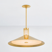 Hudson Valley 3028 Clermont 2-lt 28" LED Pendant - Aged Brass