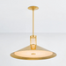 Hudson Valley 3028 Clermont 2-lt 28" LED Pendant - Aged Brass