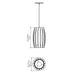 Accord 303 Barril 1-lt 8" LED Pendant