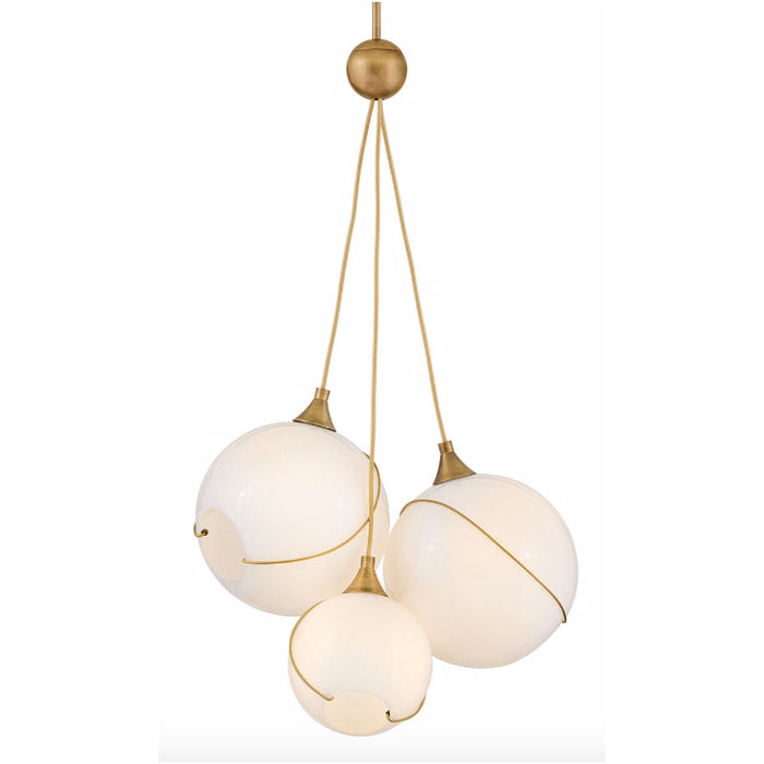 Hinkley 30304 Skye 3-lt 18" LED Pendant - Cased Opal Glass