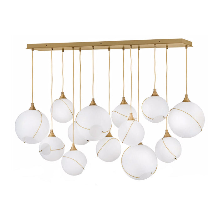 Hinkley 30305 Skye 13-lt 60" LED Linear Pendant - Cased Opal Glass