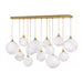 Hinkley 30305 Skye 13-lt 60" LED Linear Pendant - Cased Opal Glass